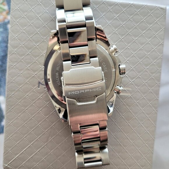 Morphic M94 Series Men's Chronograph White Dial Bracelet Watch - Picture 7 of 7